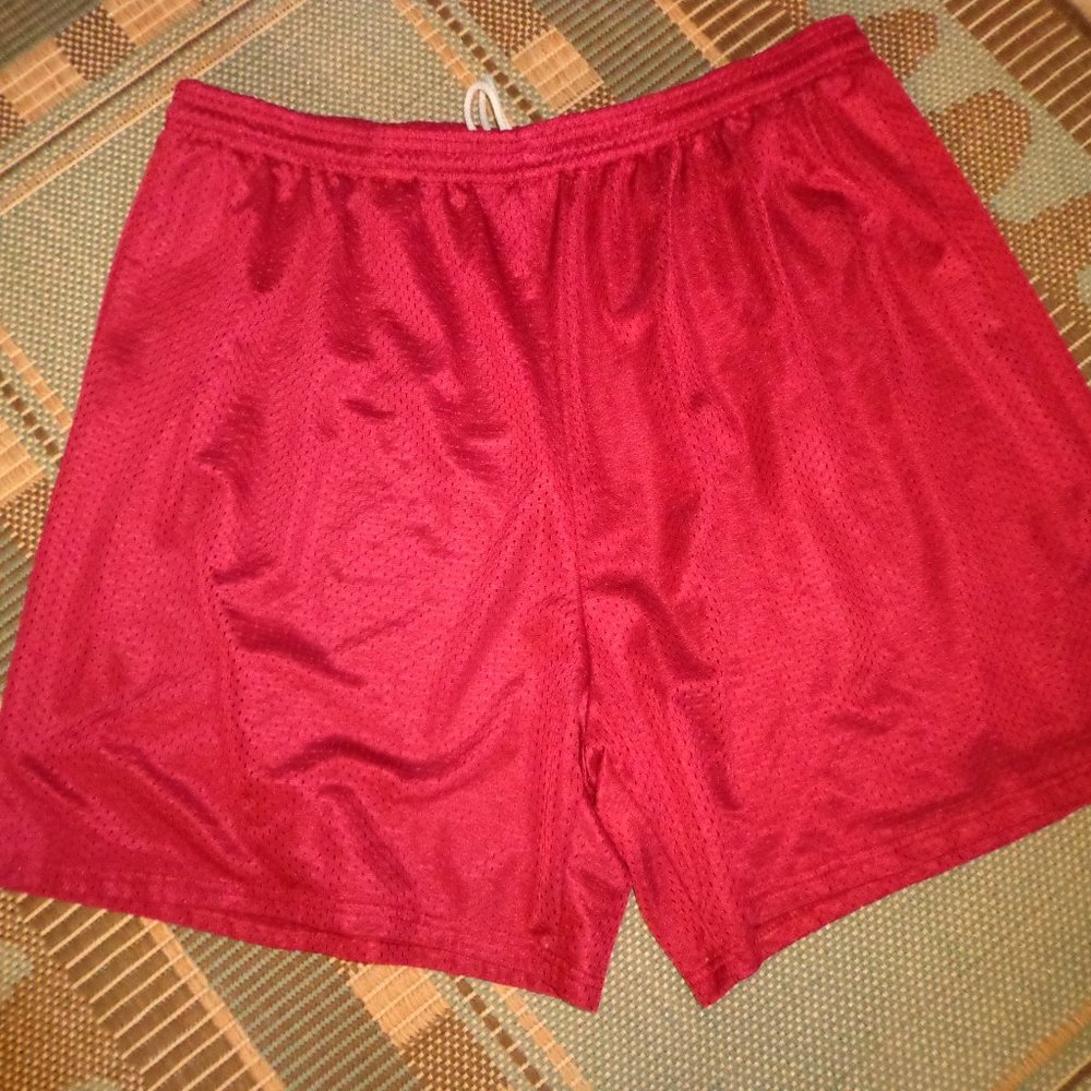 Men's A4 COG SHORT PANT XL Adjustable Tie Waist Wine Perforated/Lined